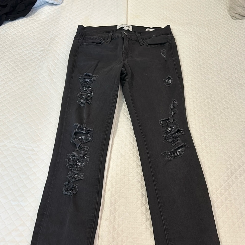 FRAME Skinny Cut out jeans